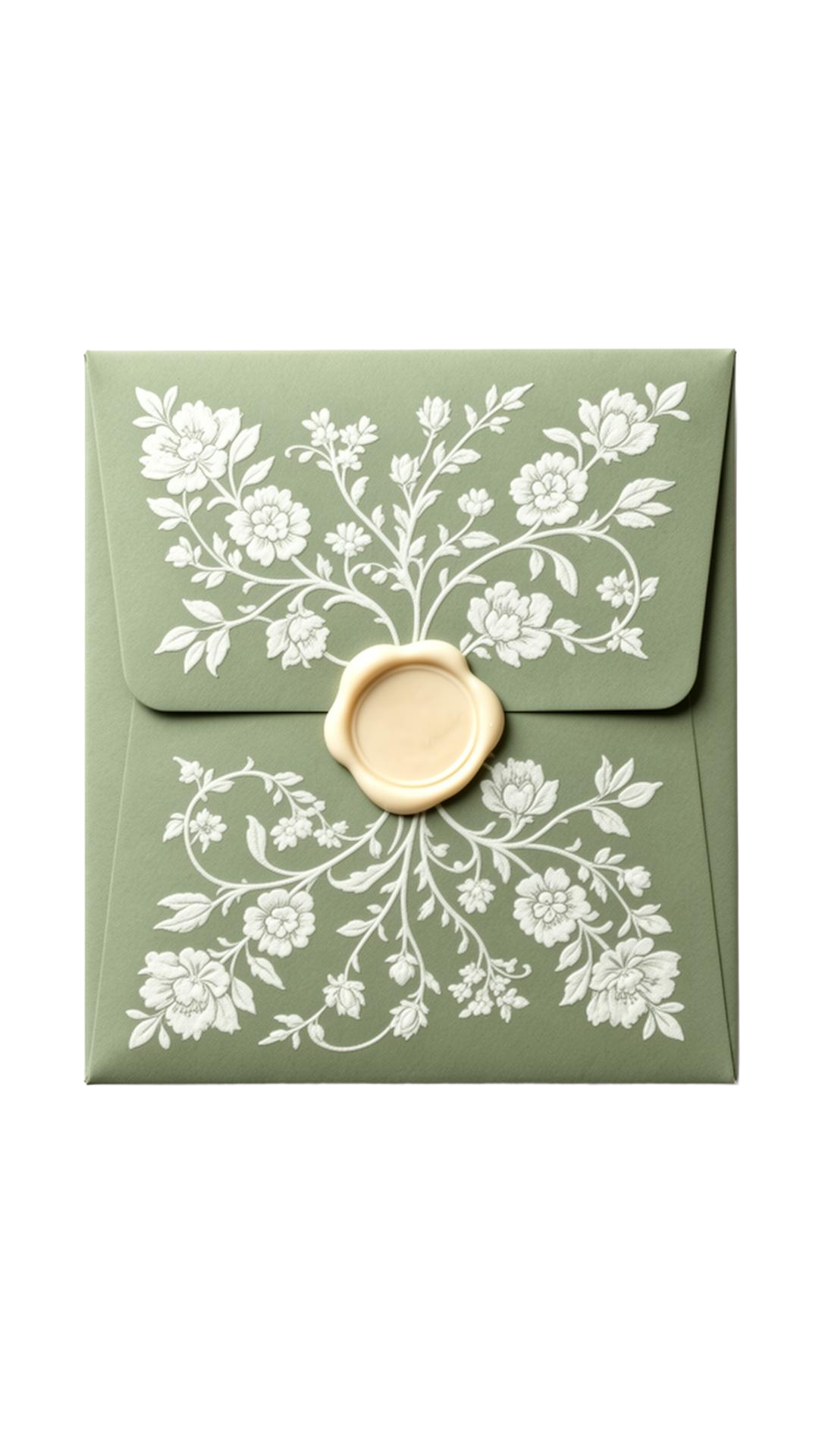 Wedding invitation envelope